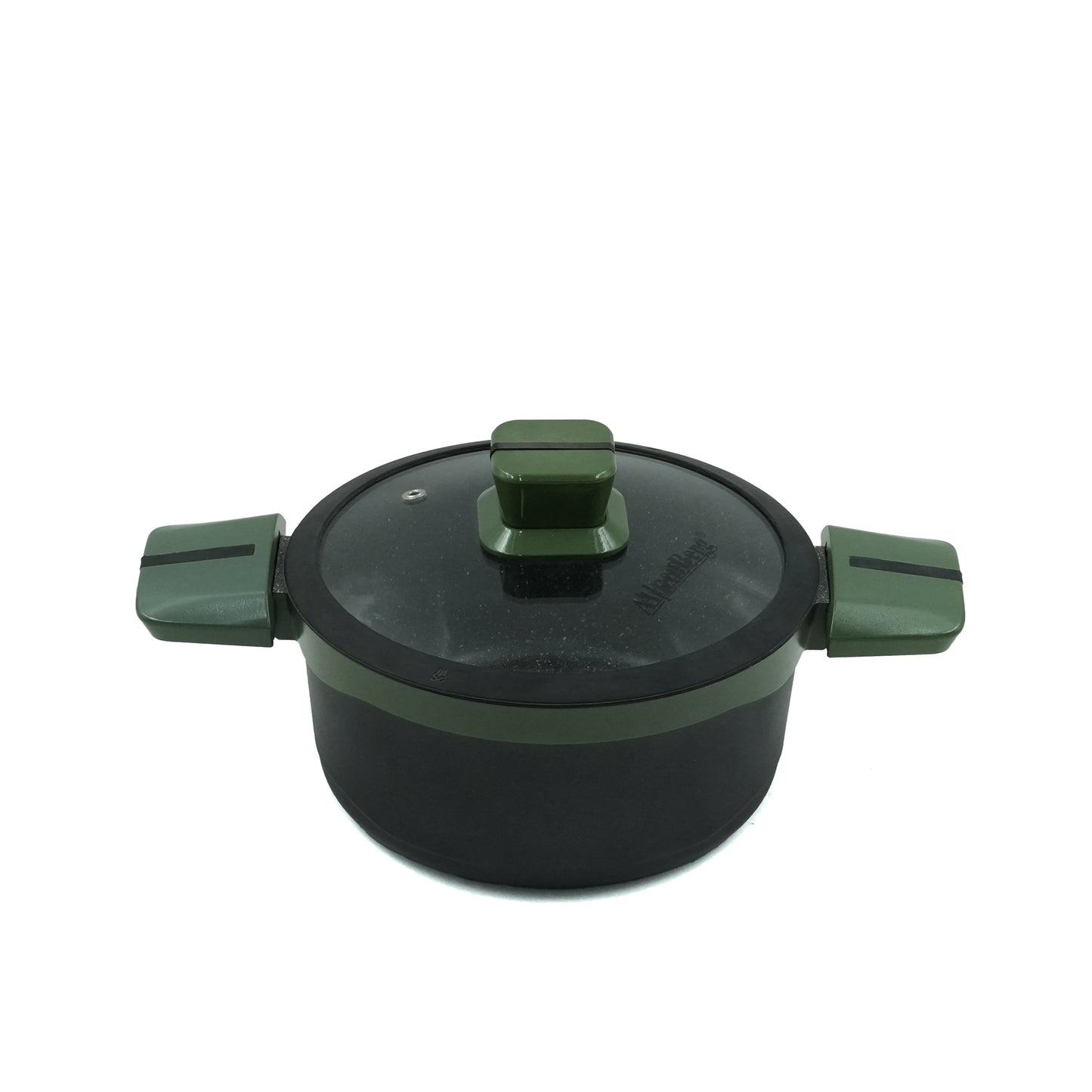 Alpen Berg Cookware Set 8-Piece – Durable Non-Stick Casserole Pots and Frying Pan with Glass Lids for Everyday Cooking