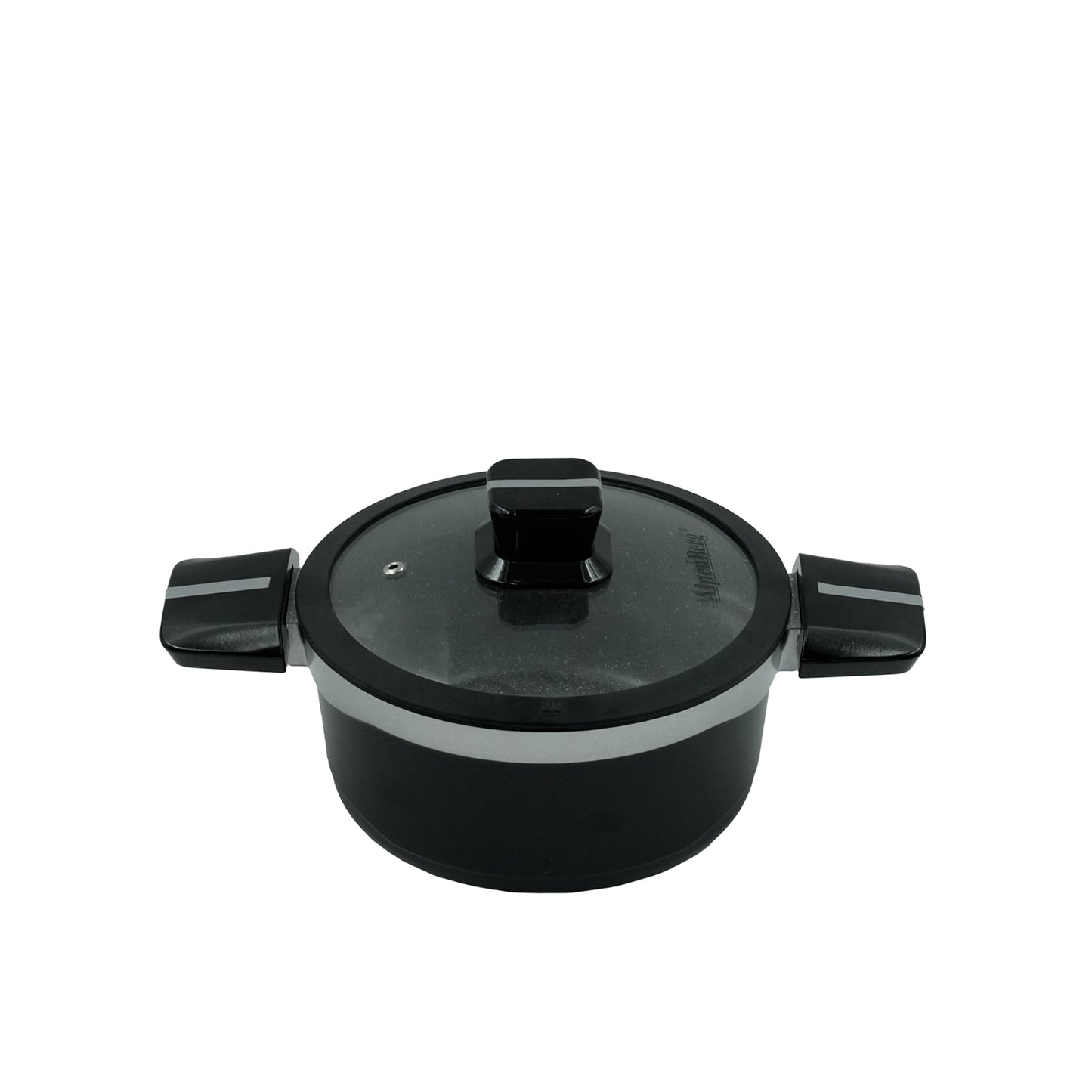 Alpen Berg Cookware Set 8-Piece – Durable Non-Stick Casserole Pots and Frying Pan with Glass Lids for Everyday Cooking