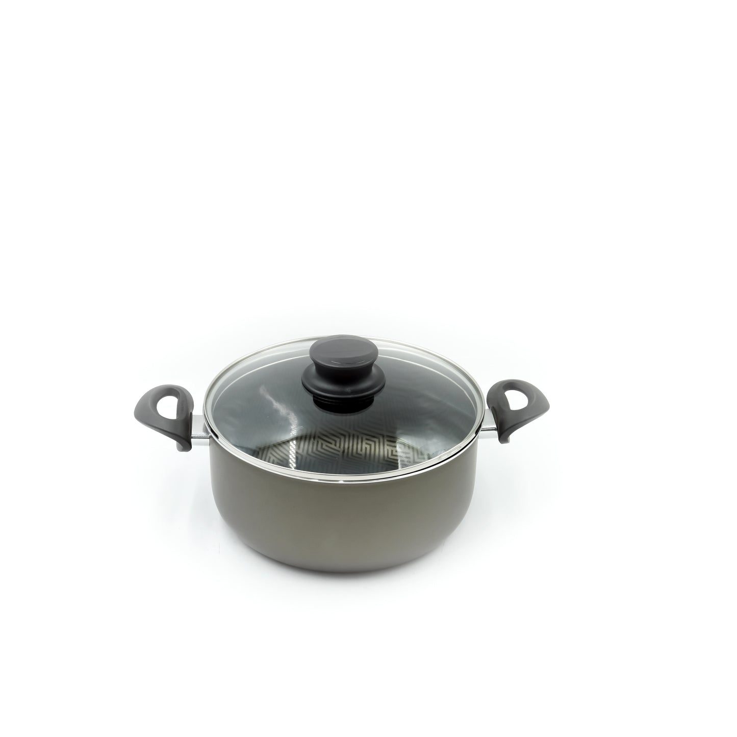 27899386 14-Piece Cookware Set – Dark Grey Finish - Non-Stick Durable Pots, Pans, and Utensils with Glass Lids for Everyday Cooking