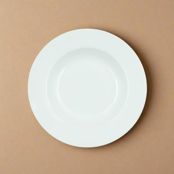 NB8.5 – Soup Plate – 8.5" – Classic White Porcelain