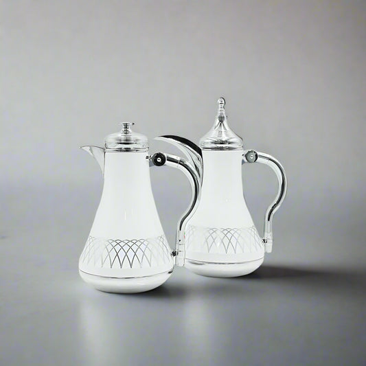 TND-NK1S Vaccum Flask 2PC Set White Silver