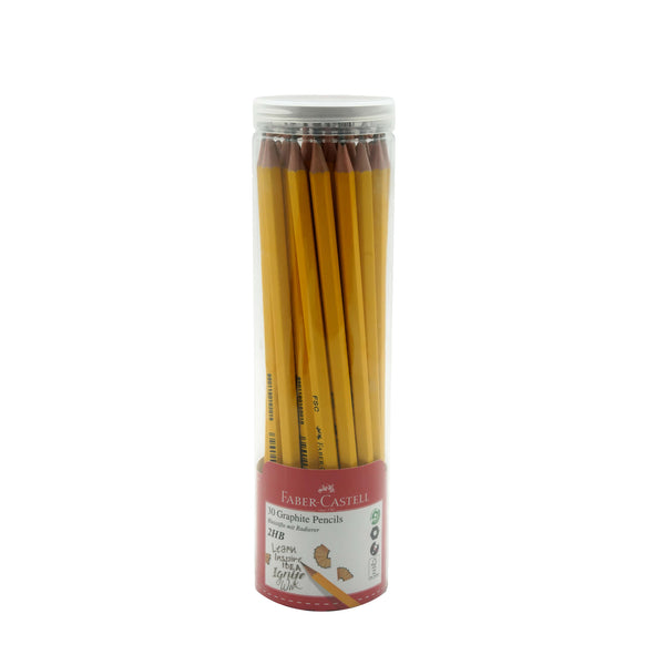 FCIN118030 – Faber-Castell Hexagonal Graphite Pencils – 2HB – 30-Piece Jar