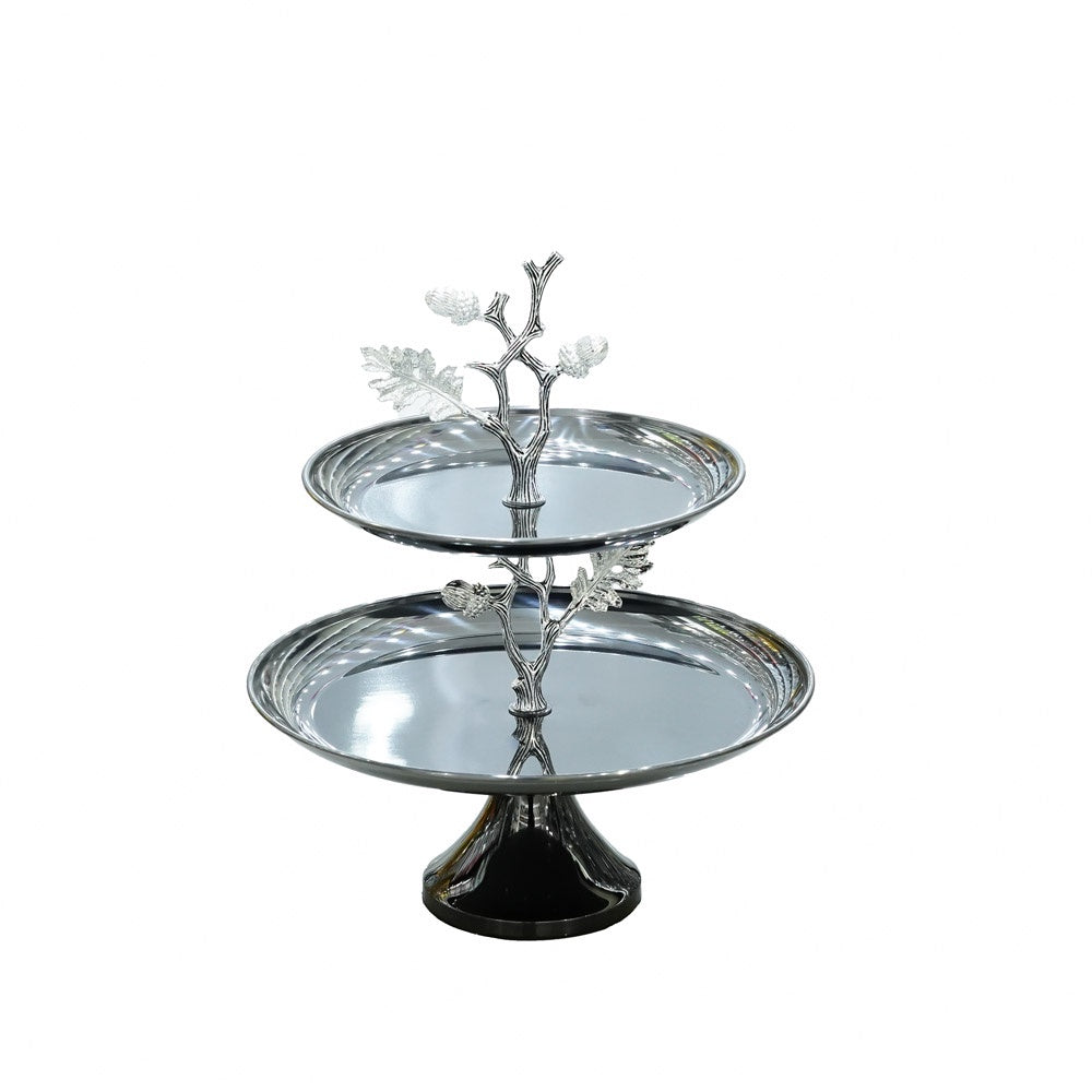 WB-1536 Cake Stand 2Layer Black