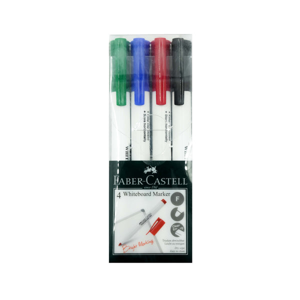 156072 – Faber-Castell Whiteboard Marker Set – 4-Piece
