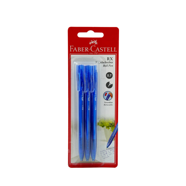 FCM545483 – Faber-Castell RX Ball Pen 0.7mm – Pack of 3