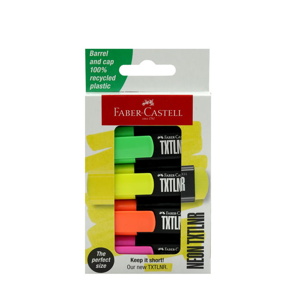 FC154204 – Faber-Castell Mini Highlighter Neon – Pack of 4