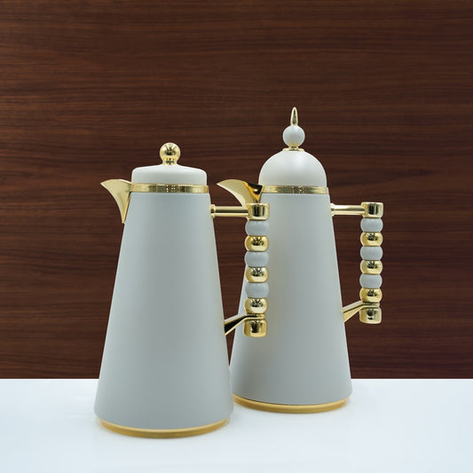 SJ42-BG Vacuum Flask 2PC Set  Beige Gold