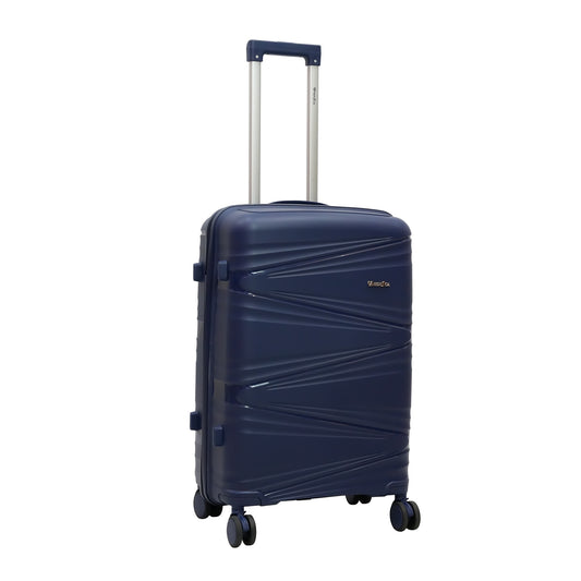 MO16719-4T – MONSCA Trolley Case with TSA Lock & 360° Spinner Wheels – Navy – Available in 20", 24", 28", and 14" Beauty Case
