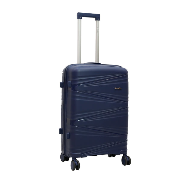MO16719-4T – MONSCA Trolley Case with TSA Lock & 360° Spinner Wheels – Navy – Available in 20", 24", 28", and 14" Beauty Case