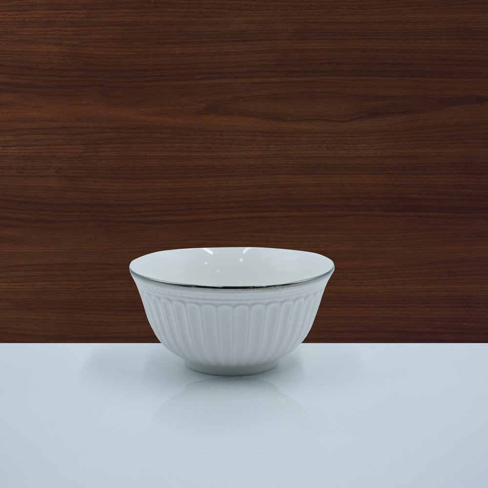 BG-17 Ceramic Bowl With Silver Line