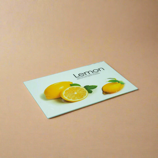 Glass Chopping Board – Lemon Print Design – 30cm (L) x 20cm (W) – GLA21811