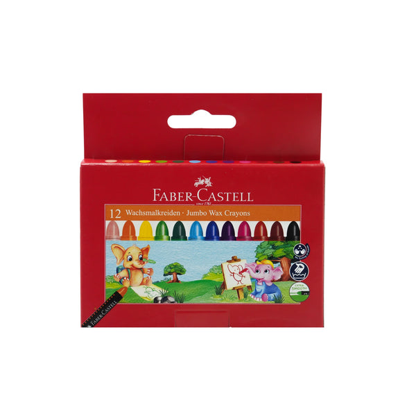 FCIN120040 – Faber-Castell Wax Crayons – 12 Colors