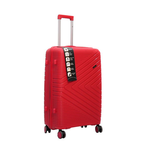 HT-6993 – HT Trolley Case with TSA Lock & 360° Spinner Wheels – Red – Available in 13", 20", 24", 28"