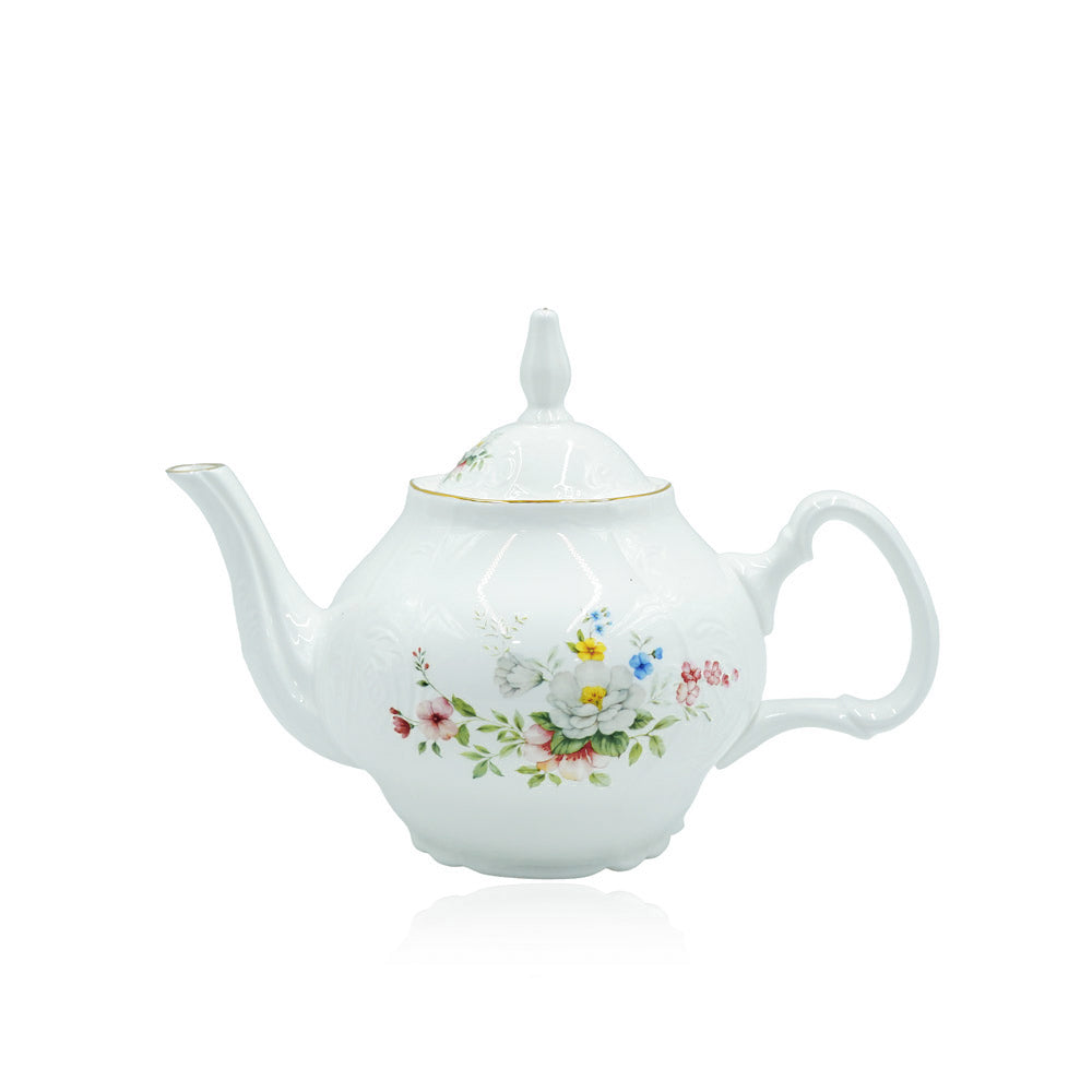 SR-014 Tea Pot With Gold Rim 1200ML