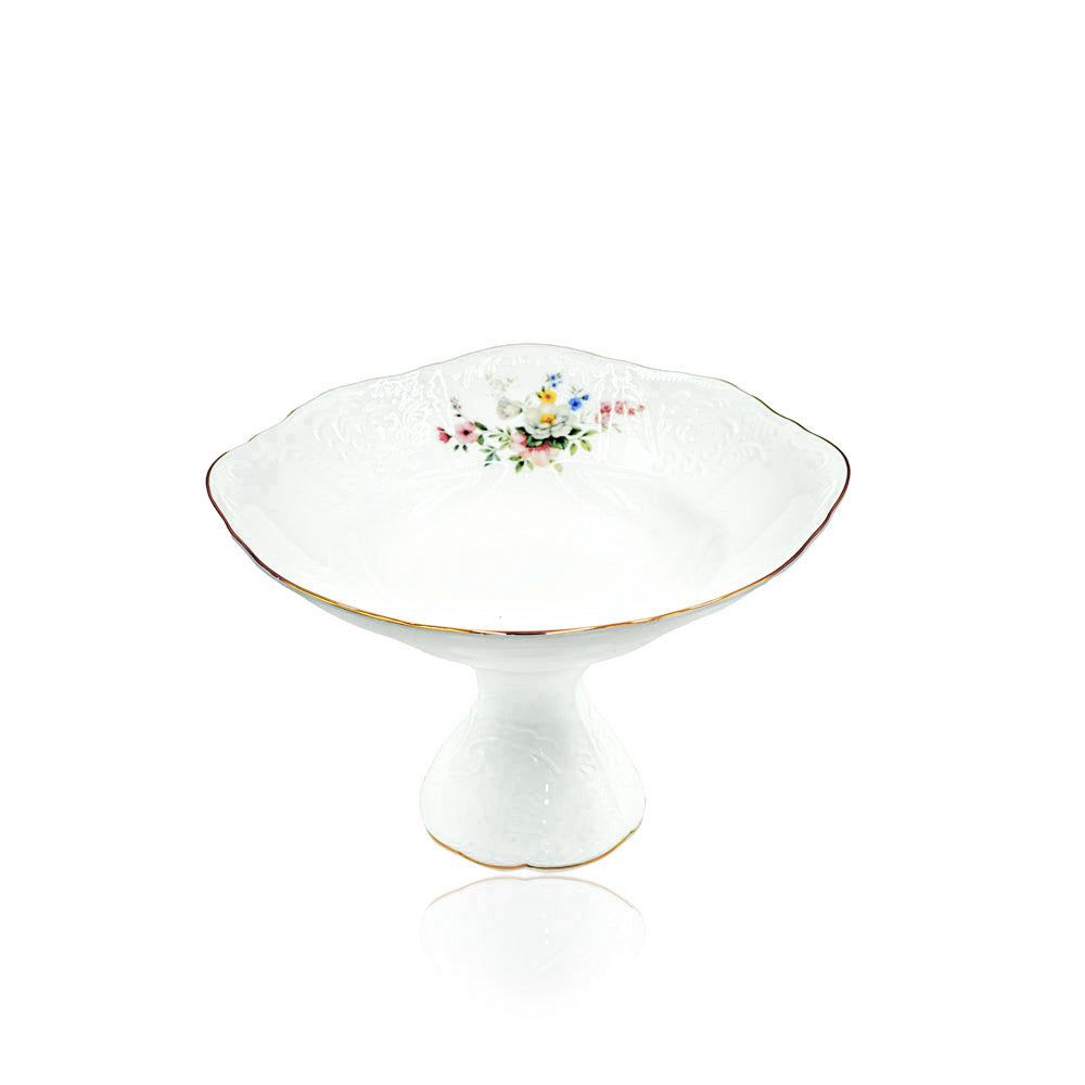 SR-012 Fruit Stand With Gold Rim 31CM