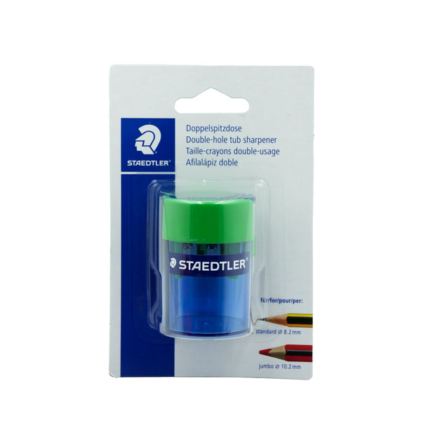 ST-512-006BKDA Staedtler Double-Hole Tub Sharpener – Blister Pack