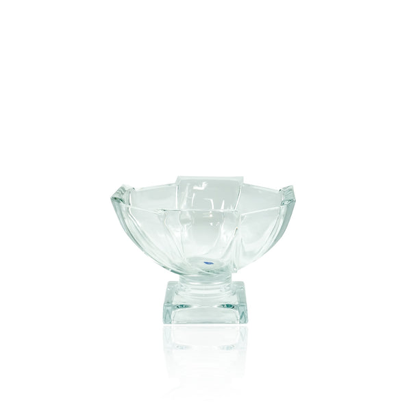ISF-191 Glass Fruit Bowl Large – 2000cc Capacity, 248mm Diameter, 177mm Height – Elegant Clear Glass Bowl on Foot for Serving and Display