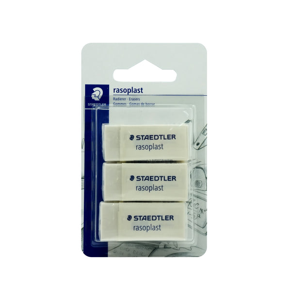 ST-526B3BK3D Staedtler Rasoplast Eraser – 3-Piece Set
