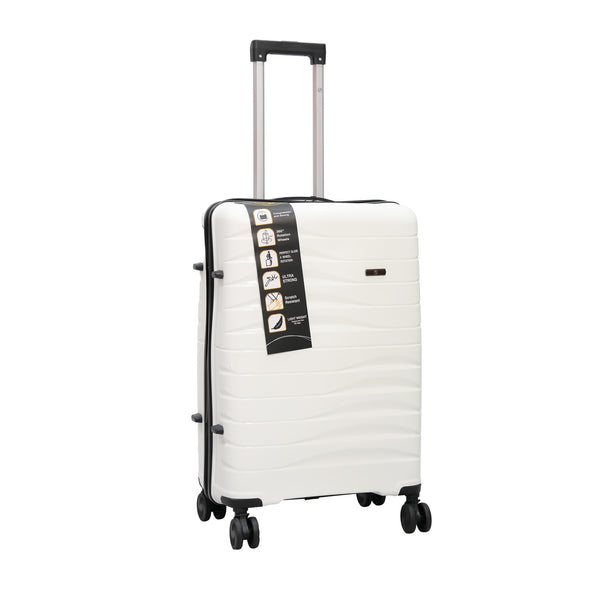 HT-7937 – HT Trolley Case with TSA Lock & 360° Spinner Wheels – White – Available in 13", 20", 24", 28"