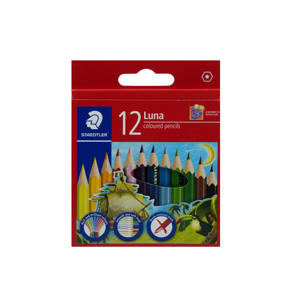 136-01-LC12 Staedtler Luna Colour Pencils – 12 Brilliant Shades