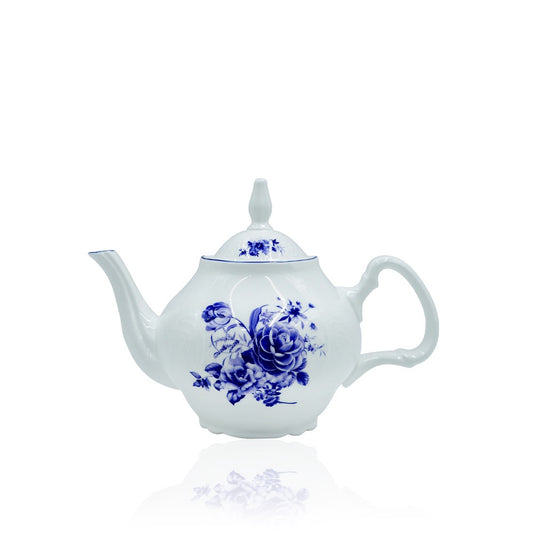 SNZ-017 Tea Pot With Blue Rim1200ML