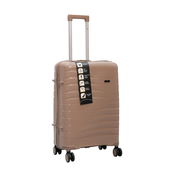 HT-7937 – HT Trolley Case with TSA Lock & 360° Spinner Wheels – Champagne – Available in 13", 20", 24", 28"