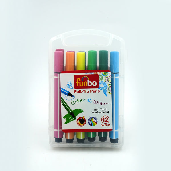 FO-FTTP-12 Funbo Felt-Tip Pens – 12 Colours