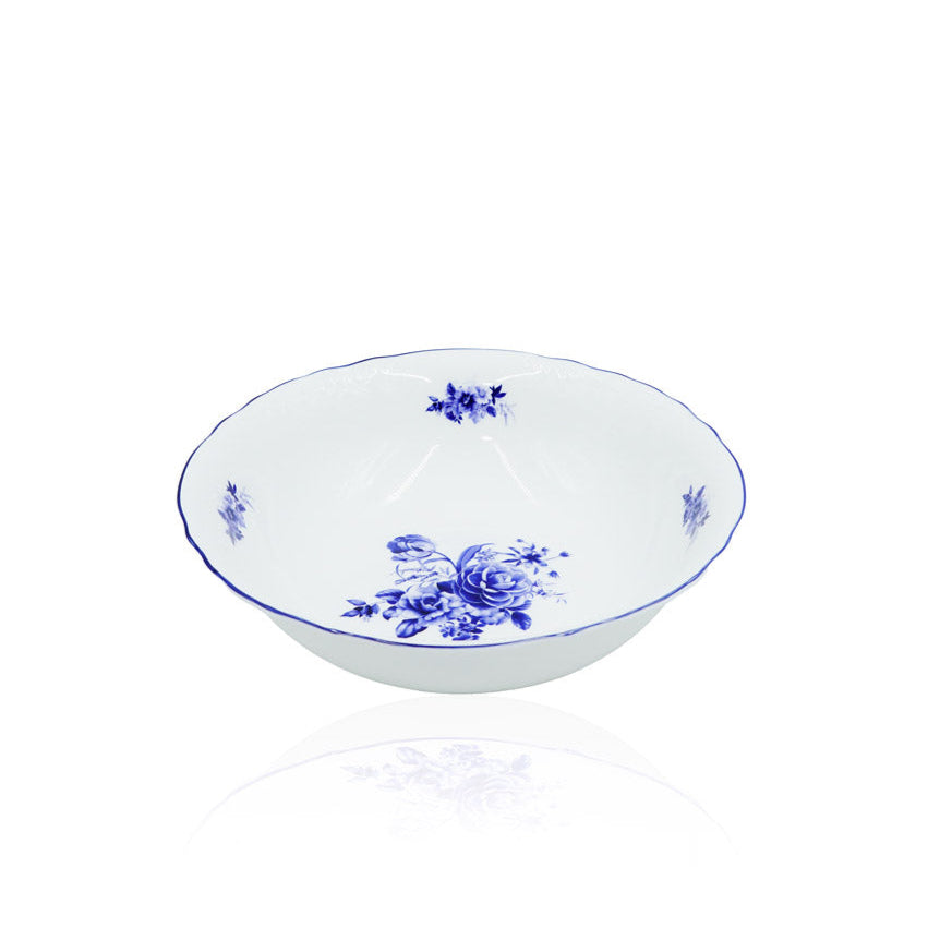 SNZ-015 Bowl  With  Blue Rim 9.25"