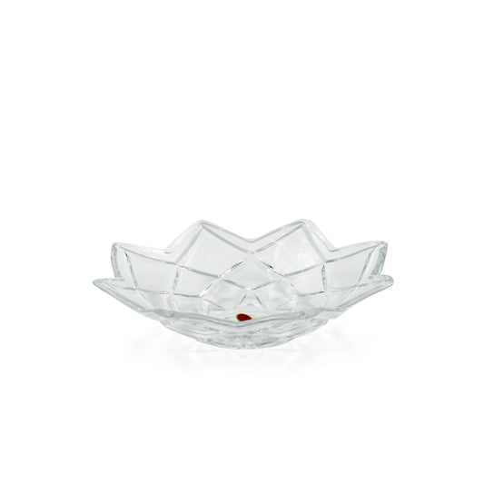 P118 Glass Fruit Bowl – 31cm Diameter – Elegant Clear Glass Serving Bowl for Fruits, Salads, and Snacks