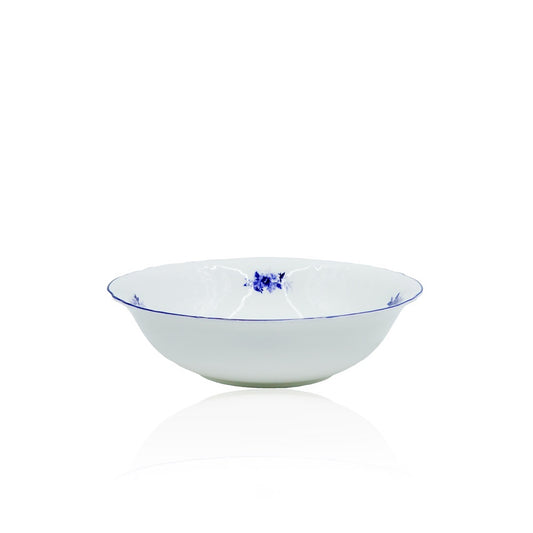 SNZ-015 Bowl  With  Blue Rim 9.25"