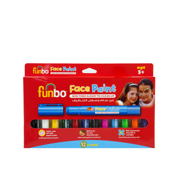 FO-FPS-12 Funbo Face Paint Sticks – 12 Colours