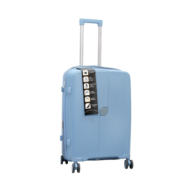 HT-7918 – HT Trolley Case with TSA Lock & 360° Spinner Wheels – Blue – Available in 21", 25", 29"