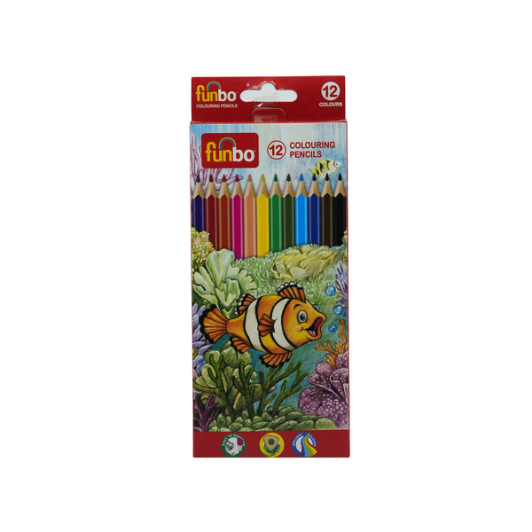 FO-CLP-12 Funbo Colouring Pencils – 12 Colours