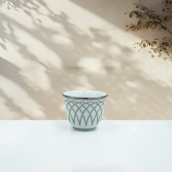 CW17-S Ceramic Cawa Cup 12 PC - Silver