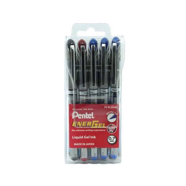 PE-BL27 Pentel EnerGel Roller Pen – 0.7mm – Pack of 5