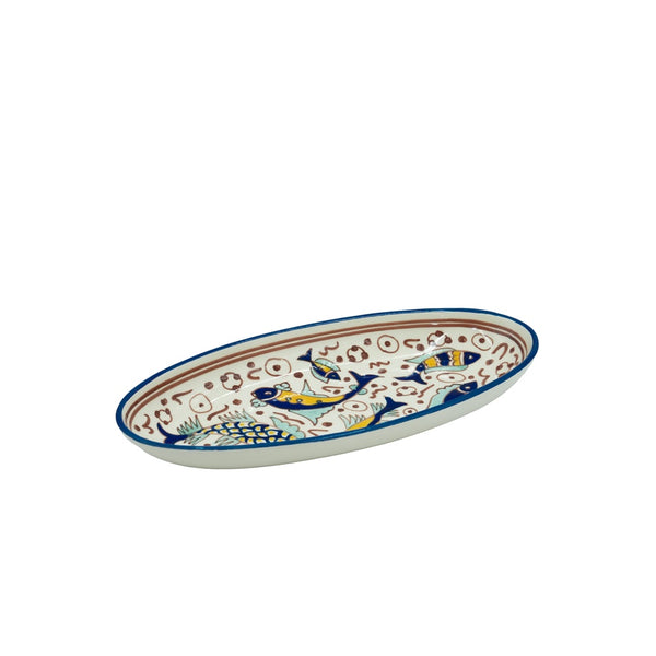 41-PB Oval Plate Jasi Victoria, 12 Inches