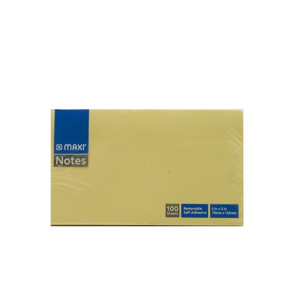 MX-SN75X125 Maxi Sticky Notes – 75 x 125mm – 100 Sheets