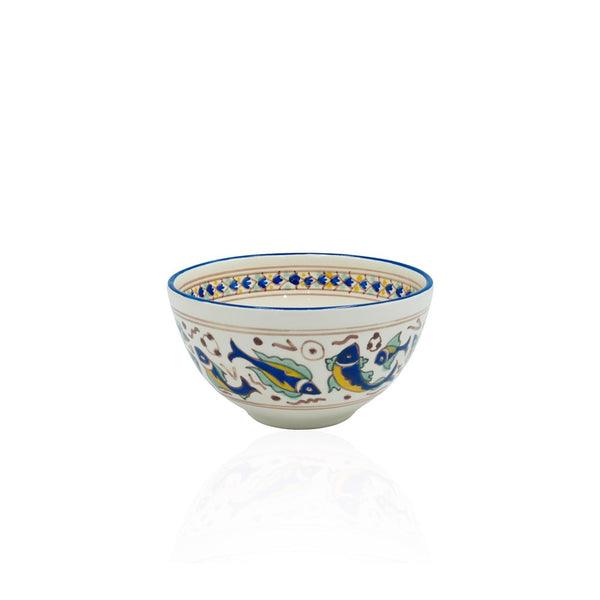 21-PB Ceramic Round Bowl Jasmine Victoria, 8 Inches