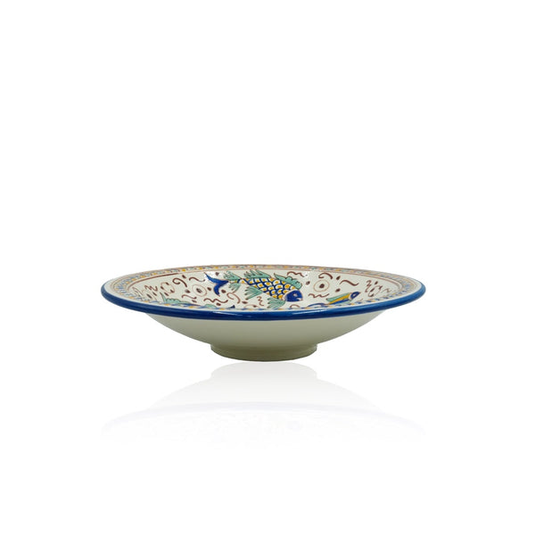 38-PB Ceramic Round Plate Cous Victoria, 14 Inches