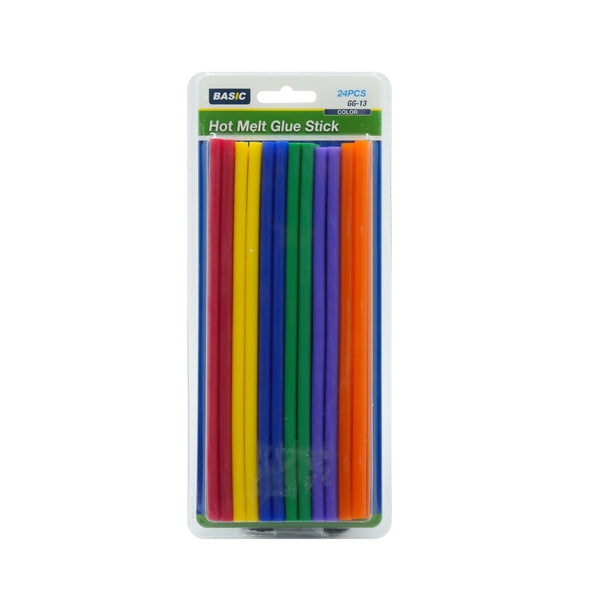 GG-13 Basic Hot Melt Glue Stick – Colour  – 24 Pieces