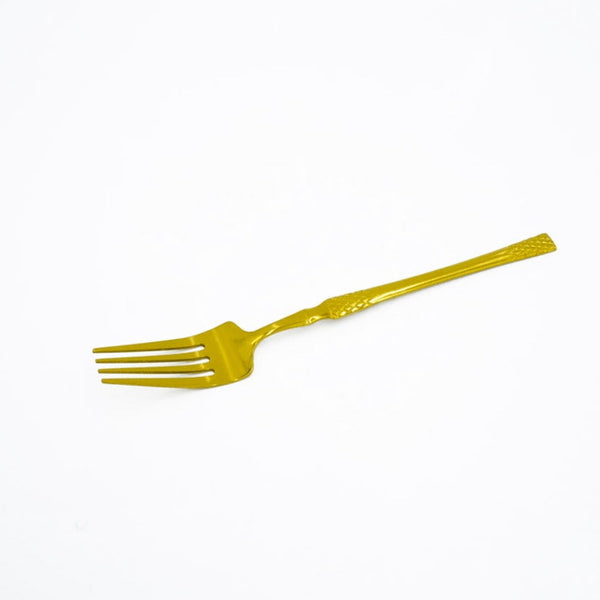 97749-18 Stainless Fork 6PC Set Gold, 20cm (H)
