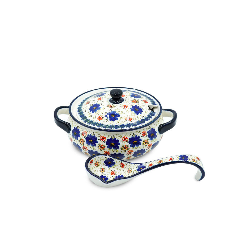 BT35 Ceramic Soup Pot With Spoon