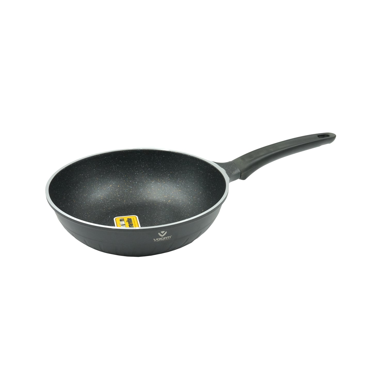 SPWO-28 Vogati Wok 28cm – Non-Stick Granite Coated Aluminum Wok with Ergonomic Handle for Stir-Fry and Everyday Cooking