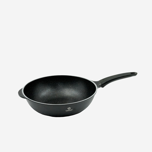 SPWO-32 Vogati Wok 32cm – Large Non-Stick Granite Coated Aluminum Wok with Ergonomic Handle for Stir-Fry and Everyday Cooking