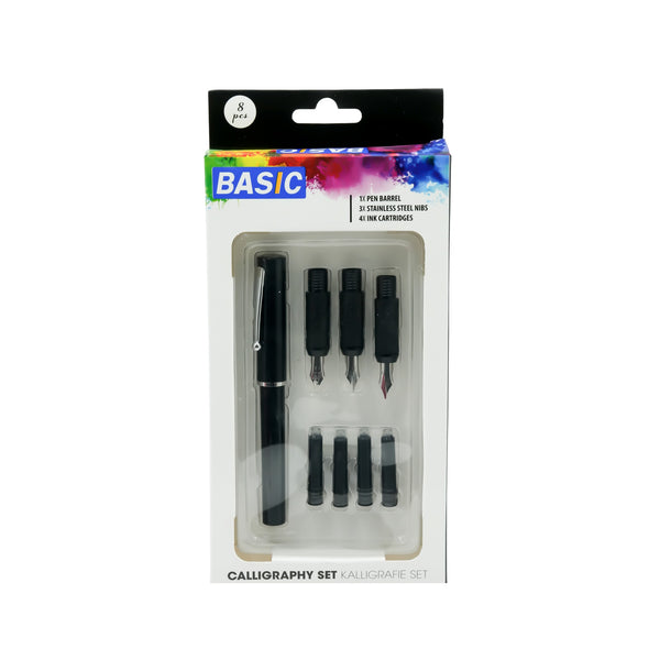 FP-81 Basic Fountain Pen Calligraphy Set – 8 Pieces