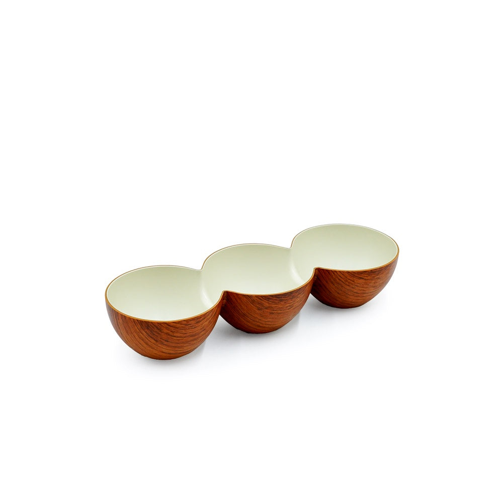 10328-MK Triple Snack Bowl