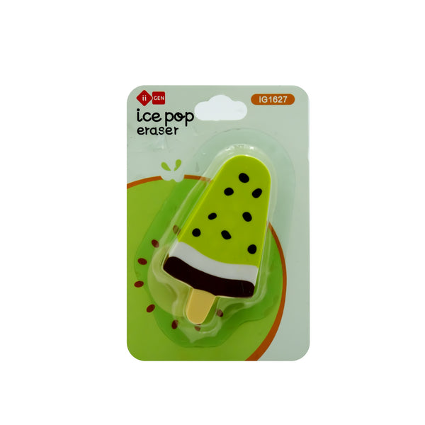 IG-1627 I-GEN Ice Pop Eraser – Ice Cream Design – Card Pack
