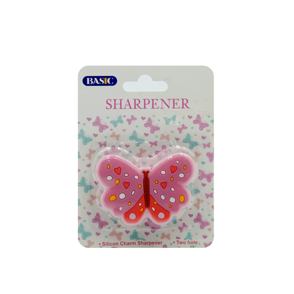 SH-B1 Basic Sharpener – Silicon Charm Butterfly Design – 1 Piece