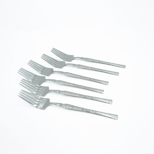 97749-07 Stainless Fork 6PC Set Silver, 15cm (H)