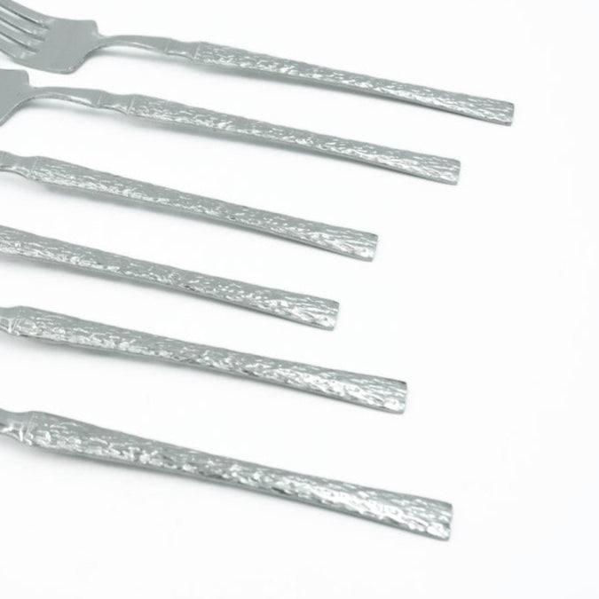 97749-06 Stainless Fork 6PC Set Silver, 20cm (H)